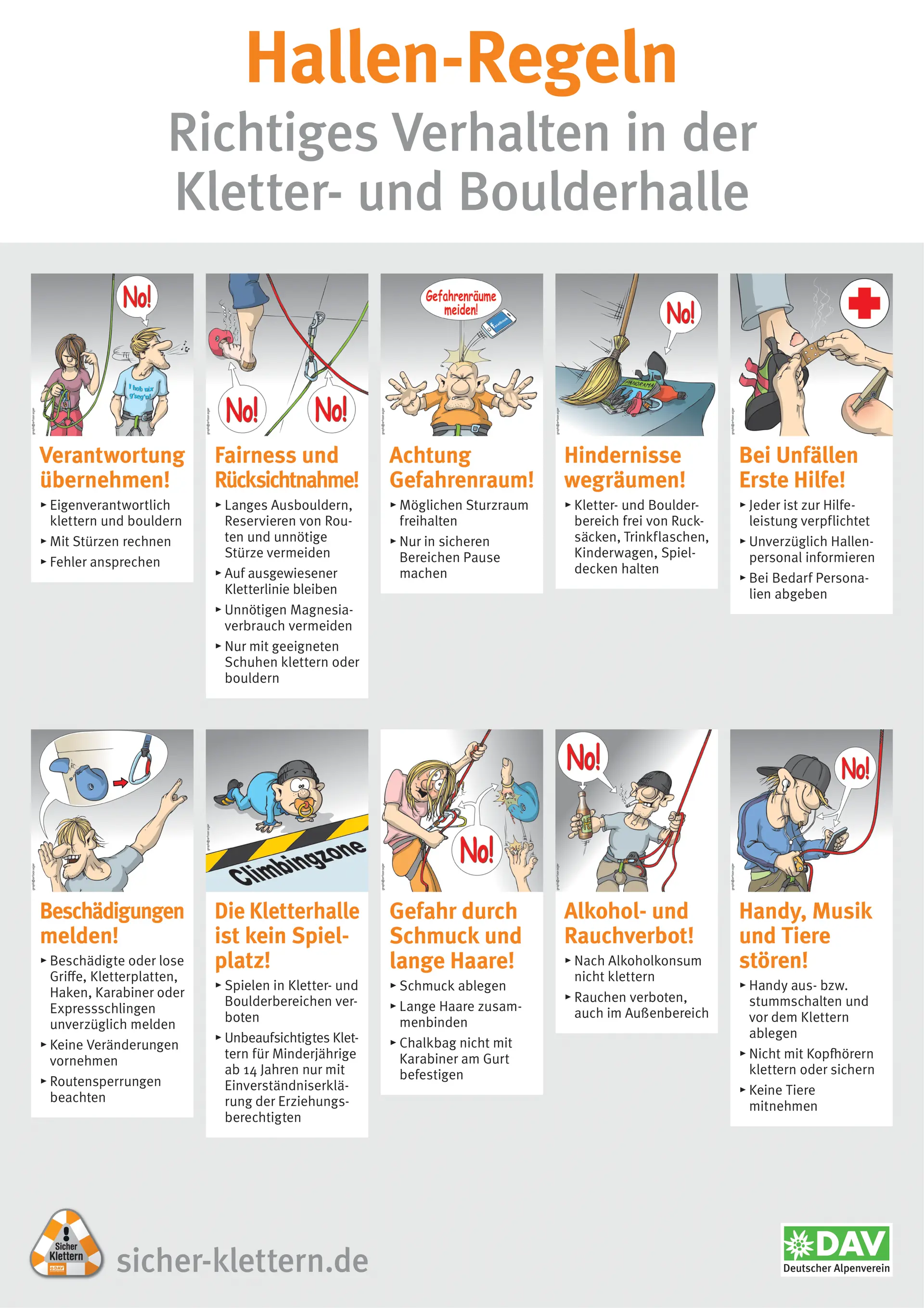 Hallenregeln | © DAV