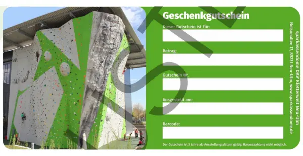 Gutscheine | © DAV Neu-Ulm